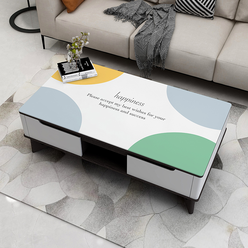 皮革茶几桌布防水防油防烫免洗北欧轻奢网红客厅pvc餐桌电视柜垫