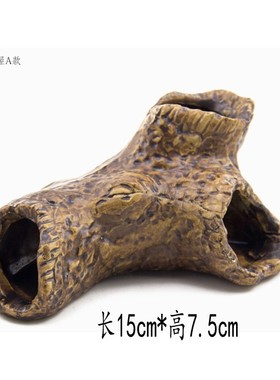 陶瓷躲避屋水族箱摆件鱼缸造景陶罐躲避洞穴虾屋造景石山装饰摆件