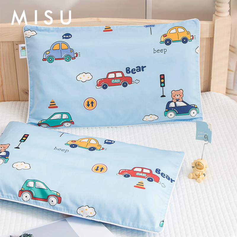 卡通A类60支全棉儿童枕套纯棉乳胶枕头套学生宝宝枕芯套枕巾40x60