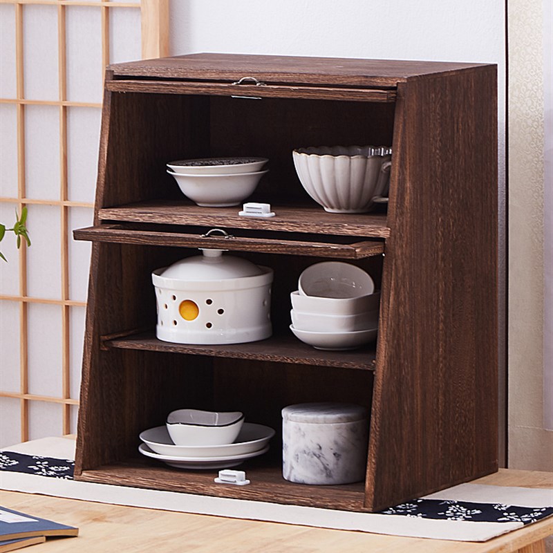 防尘杯子收纳置物架轻奢杯架客厅桌面橱柜放咖啡玻璃杯架子储物柜