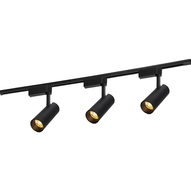 射灯led 轨道灯北欧家用客厅衣帽间轨道射灯明装吸顶背景墙服装店