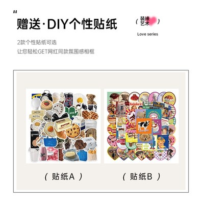 情侣拍立得实木拼图相框摆台定制diy洗照片周年纪念闺蜜生日礼物