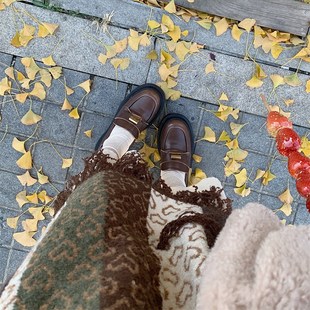 大码女装胖mm米白撞色木耳边领连衣裙+爱心针织背心裙叠穿两件套