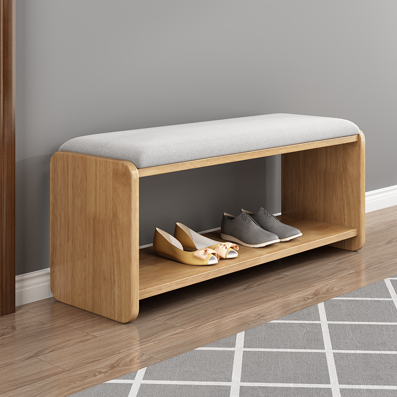 换鞋凳家用门口可坐式穿鞋凳进门凳入户鞋柜坐凳一体软包坐垫鞋架
