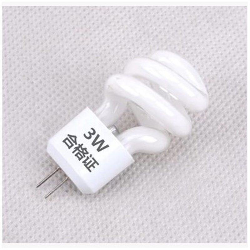 镜前灯灯泡 小螺旋节能灯G4 两针插脚 3W 2针5W插泡