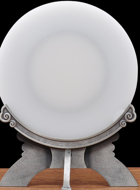 琉璃玉志在千里圆盘摆件带底座家居客厅酒柜装饰品公司办公室摆设