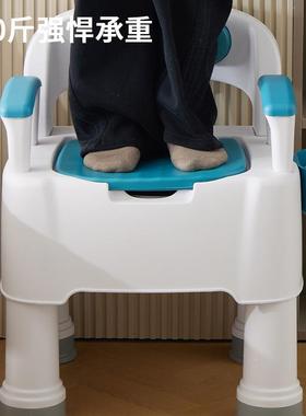 老年用痰人家21204移动便坐椅便携式安全孕妇病人室内坐便器农村起夜盂