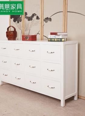 关新中式玄关柜IPO入门绘代简约榆木白色门现手口隔断玄关桌玄架