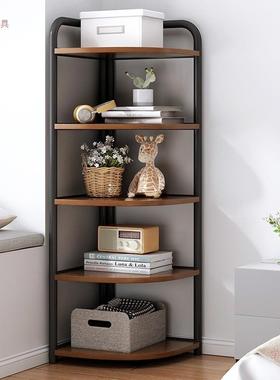 古复三角TFE客厅转角多层柜置物柜卧靠室简易墙角柜角落墙装饰收