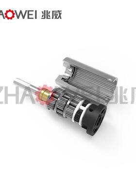 马流减速电指机纹锁LKO低噪音正直反转齿轮箱576减速比微型减速达