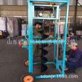 手推式 地钻机挖坑种树机种植钻机带坑架子挖穴机NON汽油挖坑机家