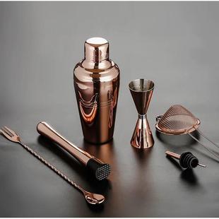 日式三段式不锈钢摇雪调酒器套装调酒师酒EOI壶男爵士a克壶shker
