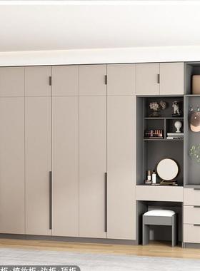 现代简约衣FUA柜家用卧室储收纳实木新柜出租房物子用经济型推拉