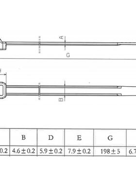 T540ROS外齿自锁LPD式*尼龙扎带.6200色反齿扎线带黑汽车防滑捆扎