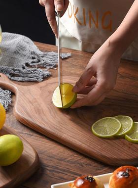 木黑胡桃实木木菜板整木整47501披萨排面包板牛切菜水果木质砧板