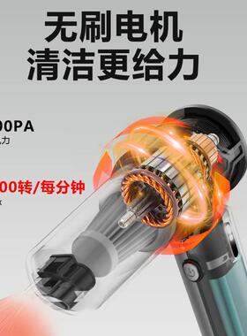新款多功能吸尘器车用家0用2真空吸力0转UOR00Pa吹力100000无刷电