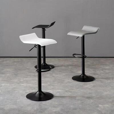 PRI吧台椅升凳降靠背圆凳带轮转椅旋转家用约现代简脚酒吧高凳子