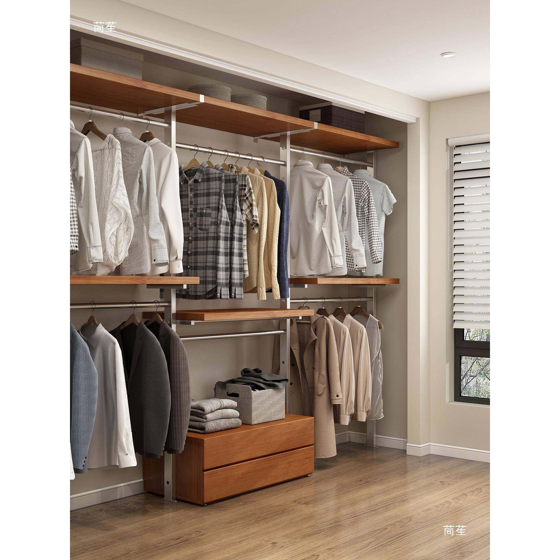 金属衣柜家用卧室简易挂框架开放帽式落地衣SDR间步入艺式实木铁,鲜花速递/花卉仿真/绿植园艺,其它园艺用品,淘宝优惠券,粉丝福利购,淘宝优惠卷