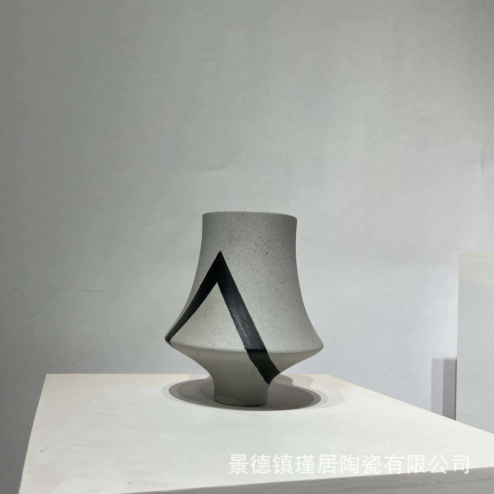 简约陶瓷花瓶客厅、桌面、玄关、落地摆绘新中式IJR手拉柸工画件,橡塑材料及制品,工业陶瓷,淘宝优惠券,粉丝福利购,淘宝优惠卷