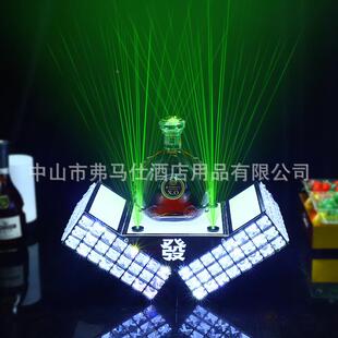 座酒酒吧专光用黑A香槟王展示架书面激XO桃CBC洋酒托酒架展示吧台