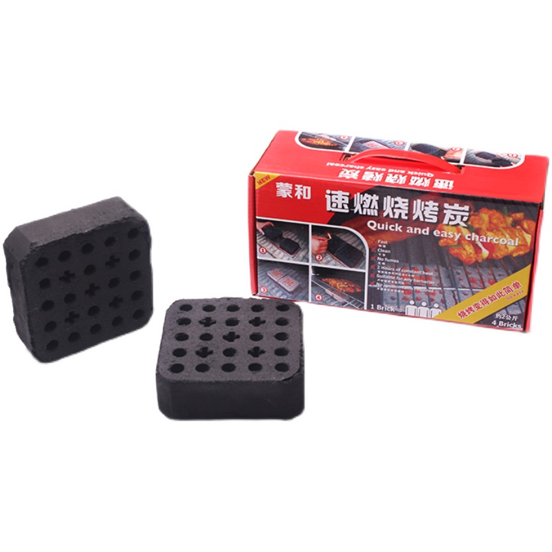 烧烤速燃碳 无烟环保烧烤炭室内烤肉E3秒点烤炉户外野餐 特价 包
