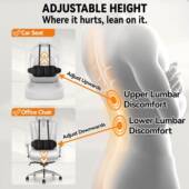 汽车腰靠工车学垫专用开腰护腰靠背垫记忆棉靠车载枕座674椅腰枕