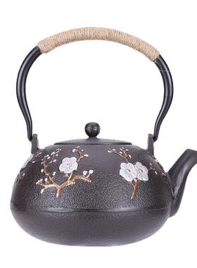 日式有滤网铁烧壶亚光搪FFQ瓷内胆水壶软摆件礼茶具活装动年会品