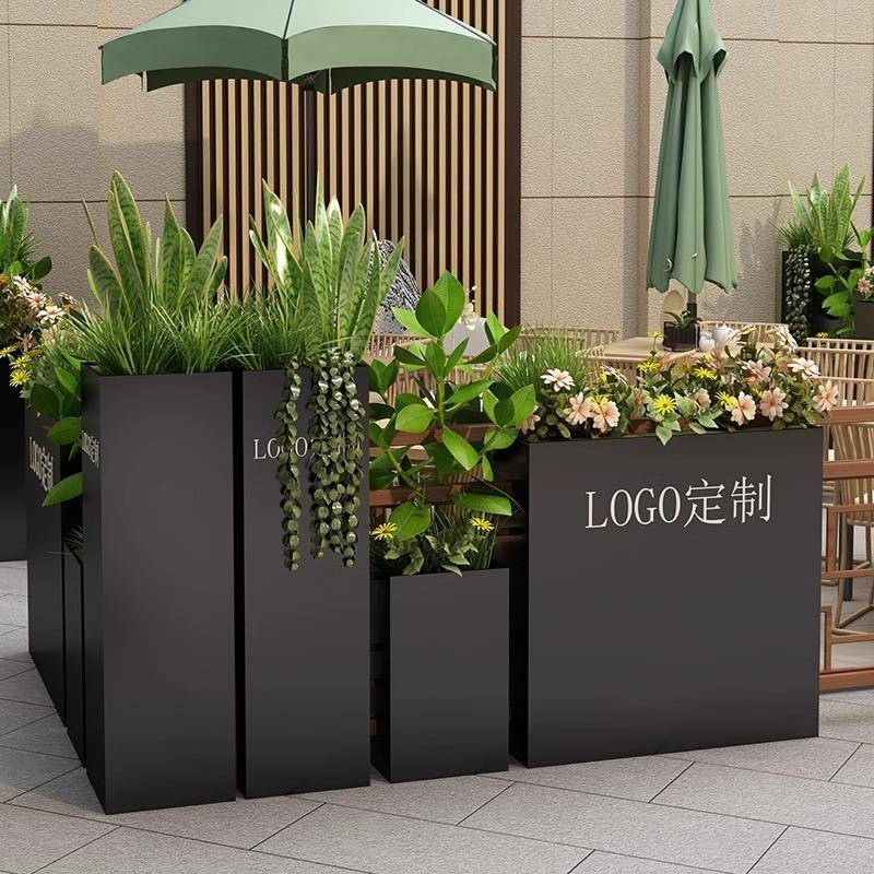 外铁艺花广箱KY1688-1户外商业街户售楼室内场部外围栏杆隔断组合