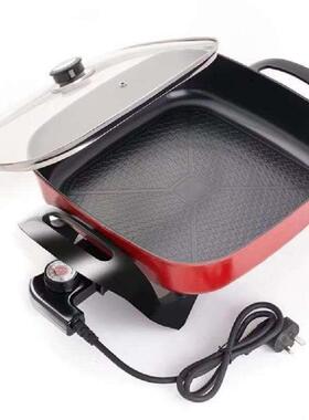 特氟龙不沾锅400-100LY-20SW1大容量8火锅宿舍炒菜烤肉多功能一体