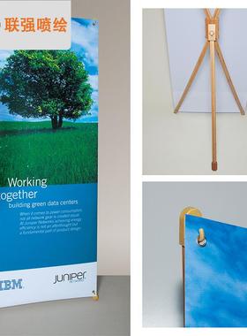 铝合金易制拉定制高清海报板门型展展架宝IXT作X展架源头厂