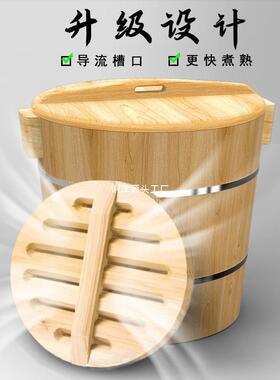 蒸饭木商桶家用杉木KJO子蒸米饭子大号用传甑统手工小号木蒸蒸饭
