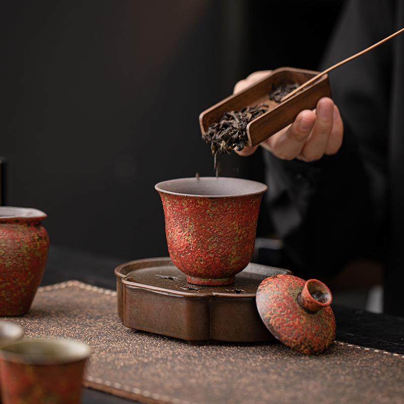 满山红二才盖碗老岩泥陶瓷杯复古不烫敬夫手茶碗大FIL容量喝茶功,标准件/零部件/工业耗材,车间地垫,淘宝优惠券,粉丝福利购,淘宝优惠卷