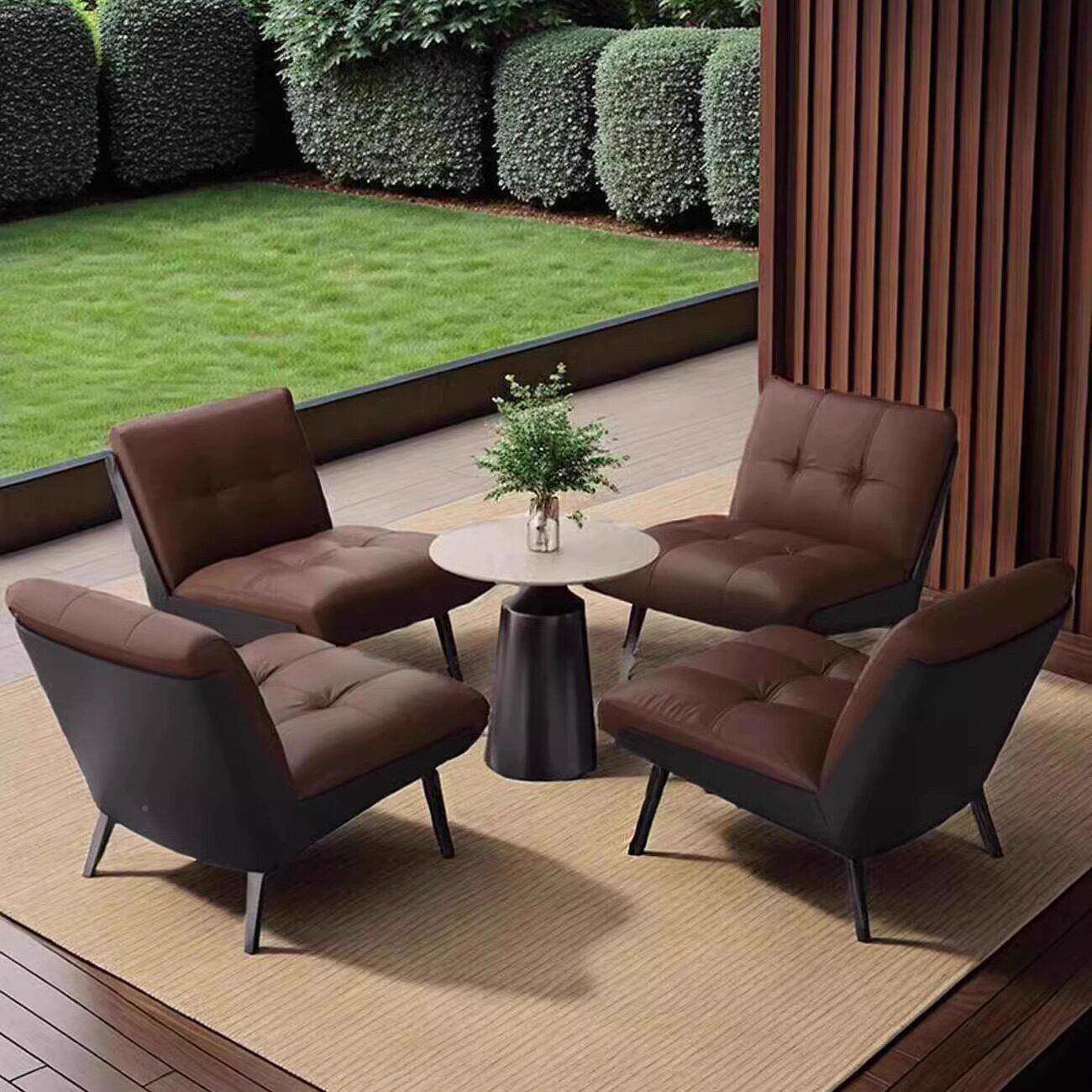 咖人啡厅AL841530休闲沙发酒店公大堂接待休息四区一桌椅组合室洽