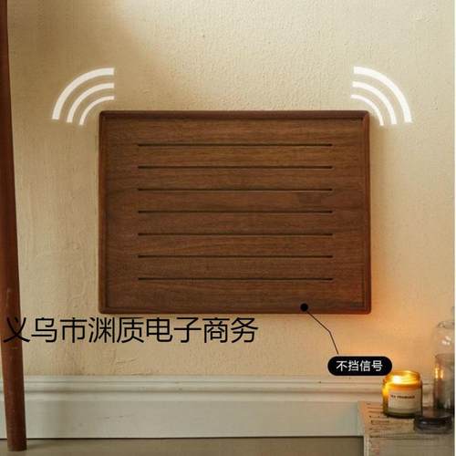 遮挡电画表箱装饰胡桃木挂电网弱电箱盖板多媒体画实木无品牌/电