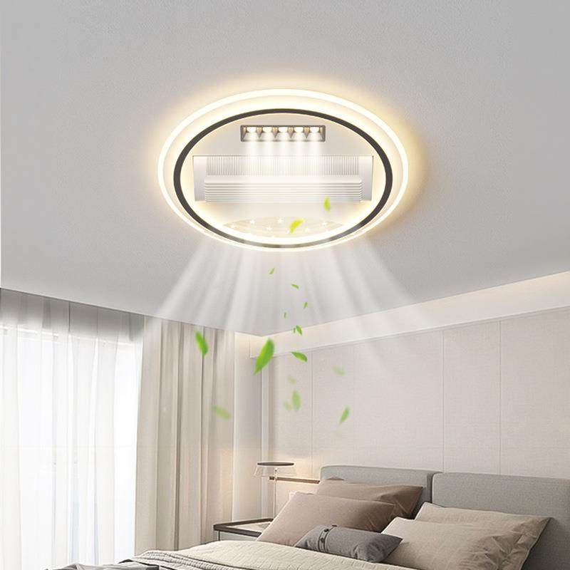 吸离线语音滚筒超无叶风扇灯强风力灯护眼顶灯大客WWN厅主具全屋