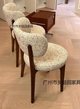 lly椅i法式复古奶油不XYYbyrZ4带扶手椅客厅单椅风轻奢餐欧式实木