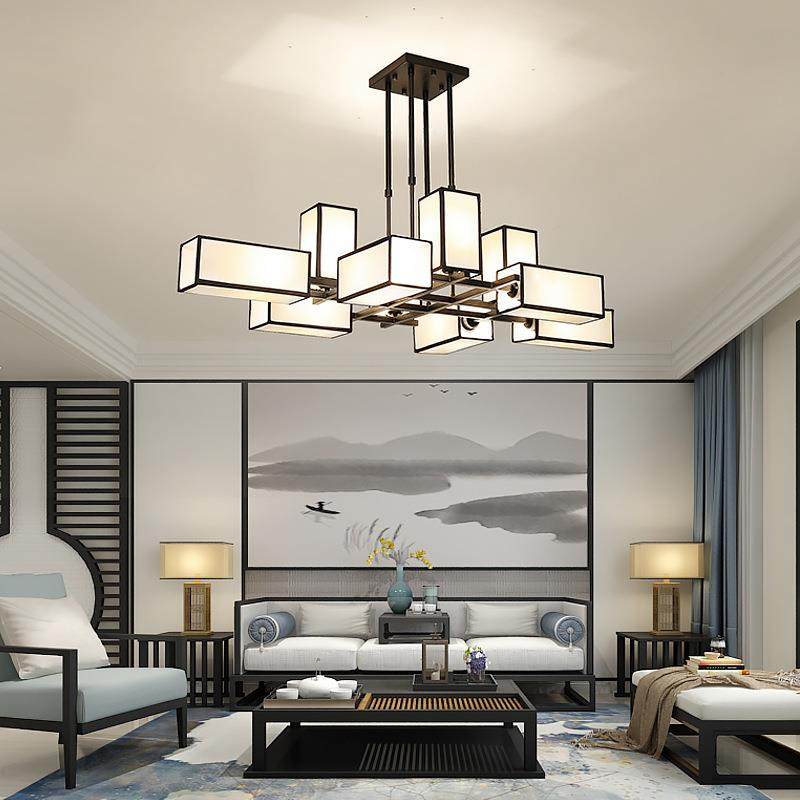 新中式灯吊灯大气约客厅灯971现代简风卧室餐厅灯酒店茶楼具中国,家装灯饰光源,智能吊灯,淘宝优惠券,粉丝福利购,淘宝优惠卷