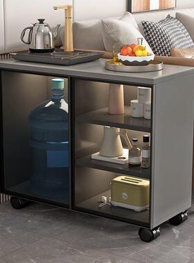 沙发边柜岩板侧边WIU柜轻奢简约客厅家边用几可移茶茶几动储物柜