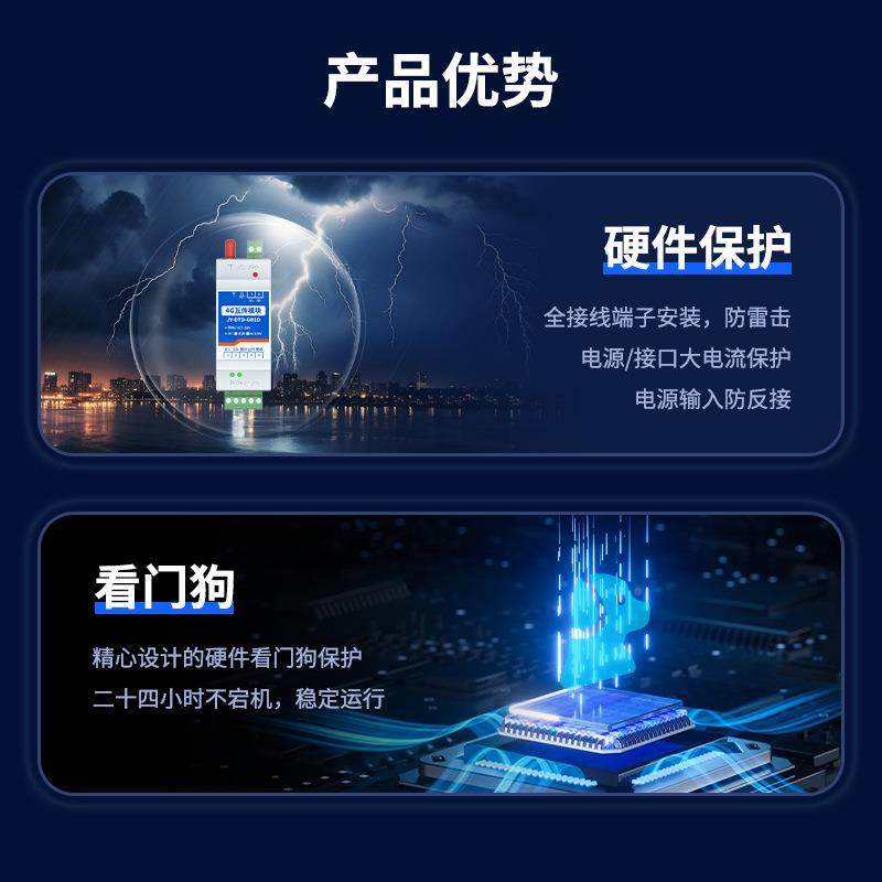 英4G开关聚量对传1路LORA无线对传收发对点点双向反馈水泵P92984C