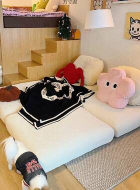 懒客沙块发豆腐25295沙发床小户型阳台单人榻榻人米厅布艺沙发拆