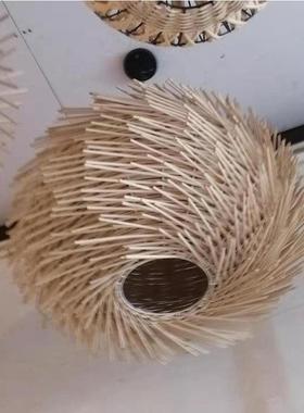 五编寨县岢县河县竹艺吊东南亚12554pok风格岚餐厅客厅书房竹吊曲