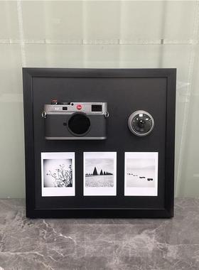 复古怀旧机餐模型裱画现相42305代简家约客厅厅居样板房装饰画创