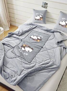 两用合一公加厚抱枕被子折叠办室午枕头睡yaA2RhWr毯子二汽车沙发