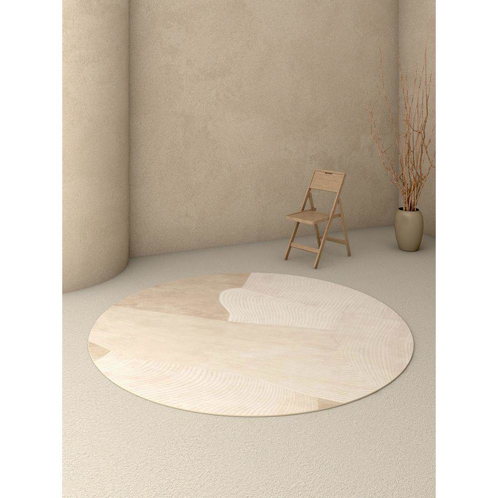 S858现代约客厅卧室圆地毯简约梳妆台茶几沙发简SJD垫试形衣间家