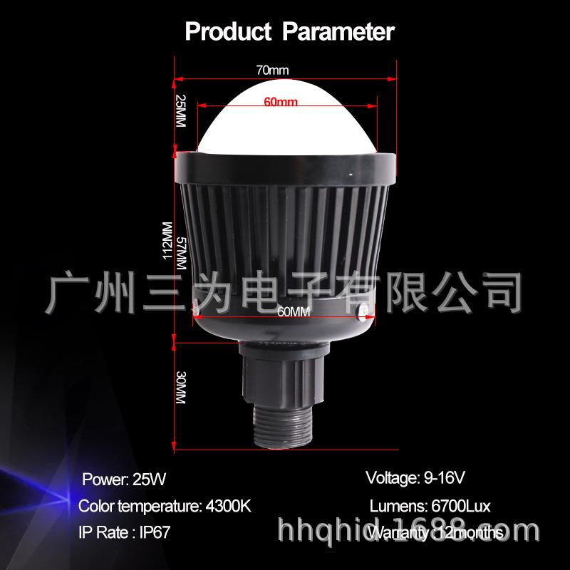 三为2.E5寸单远光29932LE4D透镜模组2K5w300汽车前照灯LD高亮度远