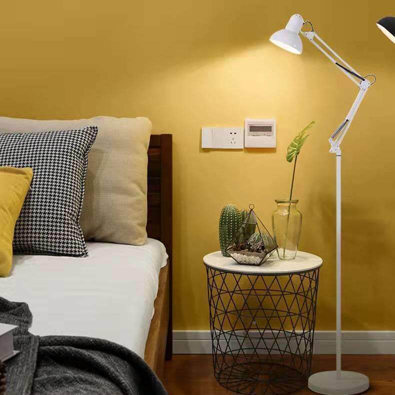 超亮工作灯护落地式298台灯复古立轻奢客厅卧室长臂折叠架眼插电