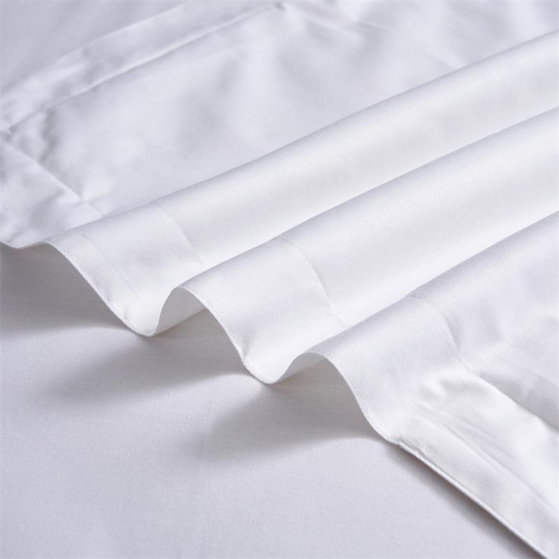 酒店单品全棉被套白色贡支缎纯0棉4XKC支600支8酒店布草宾馆民宿