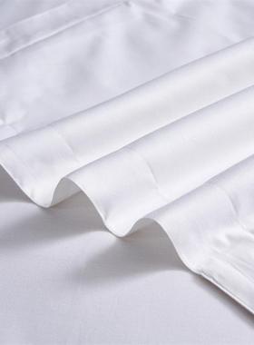 酒店单品全棉被套白色贡支缎纯0棉4XKC支600支8酒店布草宾馆民宿