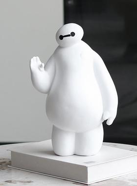 现代简约大白公仔摆件儿童样板书卡JWU桌客厅电视柜工艺软房装通