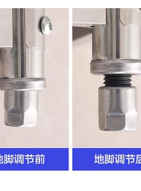 拆装双层不20578锈钢工店作台饭三层厨操作台荷工作房桌打台打包